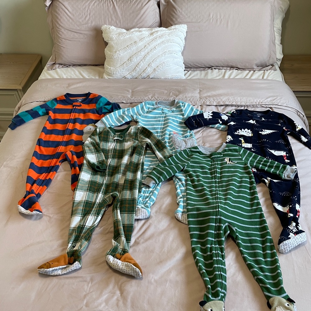 *SOLD* Carters Footed Fleece Sleepers